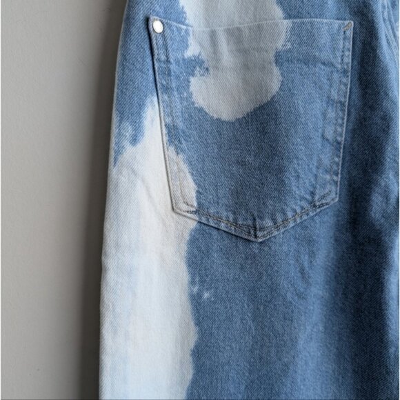 Zara funky tie dye high rise straight leg jeans - Picture 5 of 6